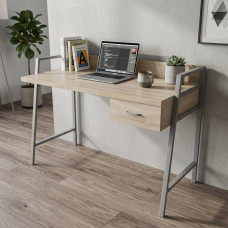 Письменный стол Ferrum-decor Комфорт 75x120x60 Серый металл ДСП Дуб Сонома 32 мм (FRD-103453)