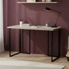 Письмовий стіл Ferrum-decor Ханна 75x100x70 чорний ДСП Дуб Сонома 32мм (FRD-103507)