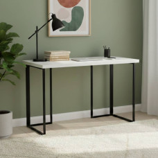 Письменный стол Ferrum-decor Ханна 75x120x70 черный ДСП Белое 32мм (FRD-103516)