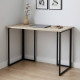 Письменный стол Ferrum-decor Ханна 75x140x70 черный ДСП Дуб Сонома 16мм (FRD-103522) - фото 1