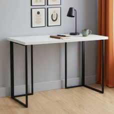 Письменный стол Ferrum-decor Ханна 75x140x70 черный ДСП Белое 32мм (FRD-103526)