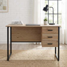 Компьютерный стол Ferrum-decor Гарри 75x120x60 черный ДСП Дуб Сан-Марино 32мм (FRD-103539)