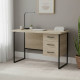 Письменный стол Ferrum-decor Гарри 75x140x60 черный ДСП Дуб Сонома 32мм (FRD-103547) - фото 1