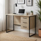 Письменный стол Ferrum-decor Гарри 75x120x70 черный ДСП Дуб Сонома 16мм (FRD-103552) - фото 1