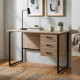 Компьютерный стол Ferrum-decor Гарри 75x120x70 черный ДСП Дуб Сан-Марино 16мм (FRD-103554) - фото 1