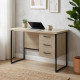 Письменный стол Ferrum-decor Гарри 75x120x70 черный ДСП Дуб Сонома 32мм (FRD-103557) - фото 1