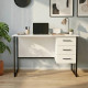 Письменный стол Ferrum-decor Гарри 75x140x70 черный ДСП Белое 16мм (FRD-103561) - фото 1