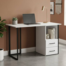 Письменный стол Ferrum-decor Отто 75x120x60 черный ДСП Белое 16мм (FRD-103571)