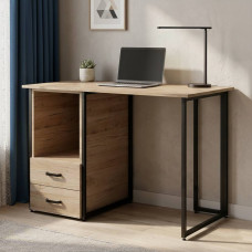 Компьютерный стол Ferrum-decor Отто 75x120x70 черный ДСП Дуб Сан-Марино 16мм (FRD-103594)