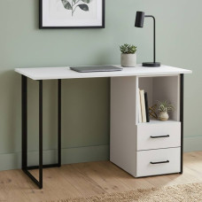 Письменный стол Ferrum-decor Отто 75x140x70 черный ДСП Белое 16мм (FRD-103601)