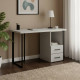 Письменный стол Ferrum-decor Отто 76x140x70 черный ДСП Белое 32мм (FRD-103606) - фото 1