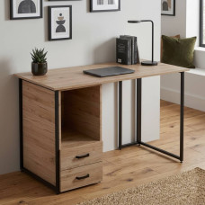 Компьютерный стол Ferrum-decor Отто 76x140x70 черный ДСП Дуб Сан-Марино 32мм (FRD-103609)