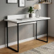 Письменный стол Ferrum-decor Скай 76x100x60 черный ДСП Белое 32мм (FRD-103616) - фото 1