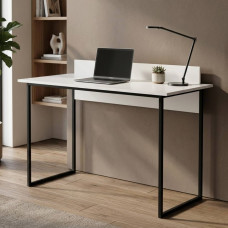 Письменный стол Ferrum-decor Скай 75x120x60 черный ДСП Белое 16мм (FRD-103621)