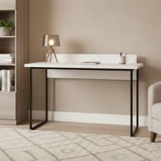 Письменный стол Ferrum-decor Скай 76x100x70 черный ДСП Белое 32мм (FRD-103646)