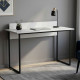 Письменный стол Ferrum-decor Скай 75x140x70 черный ДСП Белое 16мм (FRD-103661) - фото 1