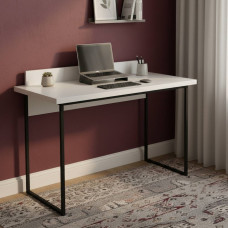 Письменный стол Ferrum-decor Скай 76x140x70 черный ДСП Белое 32мм (FRD-103666)