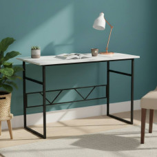 Письмовий стіл Ferrum-decor Раян 75x120x60 чорний ДСП Біле 16мм (FRD-103681)