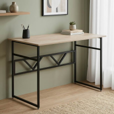 Компьютерный стол Ferrum-decor Раян 75x120x60 черный ДСП Дуб Сан-Марино 16мм (FRD-103684)