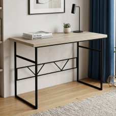 Письменный стол Ferrum-decor Раян 76x120x60 черный ДСП Дуб Сонома 32мм (FRD-103687)