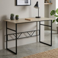Письмовий стіл Ferrum-decor Раян 75x140x60 чорний ДСП Дуб Сонома 16мм (FRD-103692)