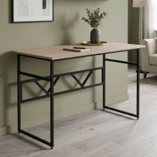 Компьютерный стол Ferrum-decor Раян 75x140x60 черный ДСП Дуб Сан-Марино 16мм (FRD-103694)