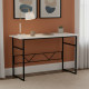Письмовий стіл Ferrum-decor Раян 75x100x70 чорний ДСП Біле 16мм (FRD-103701) - фото 1