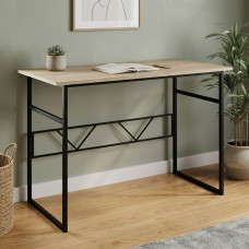 Письмовий стіл Ferrum-decor Раян 75x100x70 чорний ДСП Дуб Сонома 16мм (FRD-103702)
