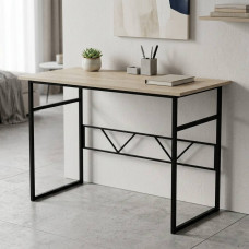 Письменный стол Ferrum-decor Раян 75x120x70 черный ДСП Дуб Сонома 16мм (FRD-103712)