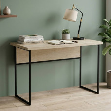 Письмовий стіл Ferrum-decor Коді 76x100x60 чорний ДСП Дуб Сонома 32мм (FRD-103737)
