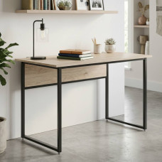 Компьютерный стол Ferrum-decor Коди 75x100x70 черный ДСП Дуб Сан-Марино 32мм (FRD-103769)