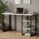 Письменный стол Ferrum-decor Кевин 76x100x60 черный ДСП Белое 32мм (FRD-103795) - фото 1