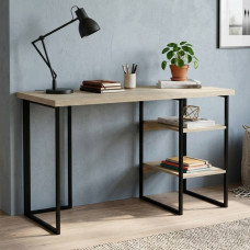 Письмовий стіл Ferrum-decor Кевін 76x100x60 чорний ДСП Дуб Сонома 32мм (FRD-103796)