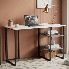 Письмовий стіл Ferrum-decor Кевін 75x120x60 чорний ДСП Біле 16мм (FRD-103799)