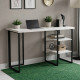 Письмовий стіл Ferrum-decor Кевін 76x140x60 чорний ДСП Біле 32мм (FRD-103814) - фото 1