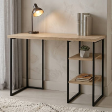 Письменный стол Ferrum-decor Кевин 76x120x70 черный ДСП Дуб Сонома 32мм (FRD-103833)