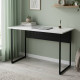 Письменный стол Ferrum-decor Майк 75x100x60 черный ДСП Белое 16мм (FRD-103847) - фото 1