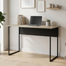 Письменный стол Ferrum-decor Майк 75x120x60 черный ДСП Дуб Сонома 16мм (FRD-103858)