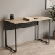Компьютерный стол Ferrum-decor Майк 75x120x60 черный ДСП Дуб Сан-Марино 16мм (FRD-103860) - фото 1