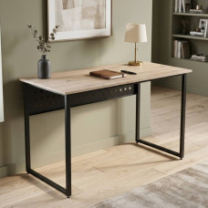 Компьютерный стол Ferrum-decor Майк 75x120x60 черный ДСП Дуб Сан-Марино 32мм (FRD-103865)