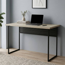 Письмовий стіл Ferrum-decor Майк 76x100x70 чорний ДСП Дуб Сонома 32мм (FRD-103883)