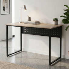 Компьютерный стол Ferrum-decor Майк 75x100x70 черный ДСП Дуб Сан-Марино 32мм (FRD-103885)