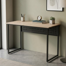 Компьютерный стол Ferrum-decor Майк 75x120x70 черный ДСП Дуб Сан-Марино 32мм (FRD-103895)