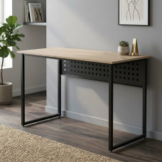 Компьютерный стол Ferrum-decor Майк 75x140x70 черный ДСП Дуб Сан-Марино 32мм (FRD-103905)