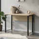 Письмовий стіл Ferrum-decor Курт 76x120x60 чорний ДСП Дуб Сонома 32мм (FRD-103917) - фото 1