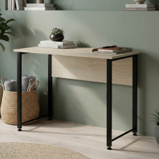 Письмовий стіл Ferrum-decor Курт 75x140x70 чорний ДСП Дуб Сонома 16мм (FRD-103943)