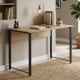 Компьютерный стол Ferrum-decor Курт 75x140x70 черный ДСП Дуб Сан-Марино 16мм (FRD-103945) - фото 1