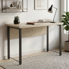 Письмовий стіл Ferrum-decor Курт 76x140x70 чорний ДСП Дуб Сонома 32мм (FRD-103947)