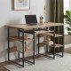 Комп'ютерний стіл Ferrum-decor Тім 75x120x60 чорний ДСП Дуб Сан-Марино 16мм (FRD-103953) - фото 1