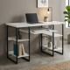 Письмовий стіл Ferrum-decor Тім 76x140x60 чорний ДСП Біле 32мм (FRD-103965) - фото 1